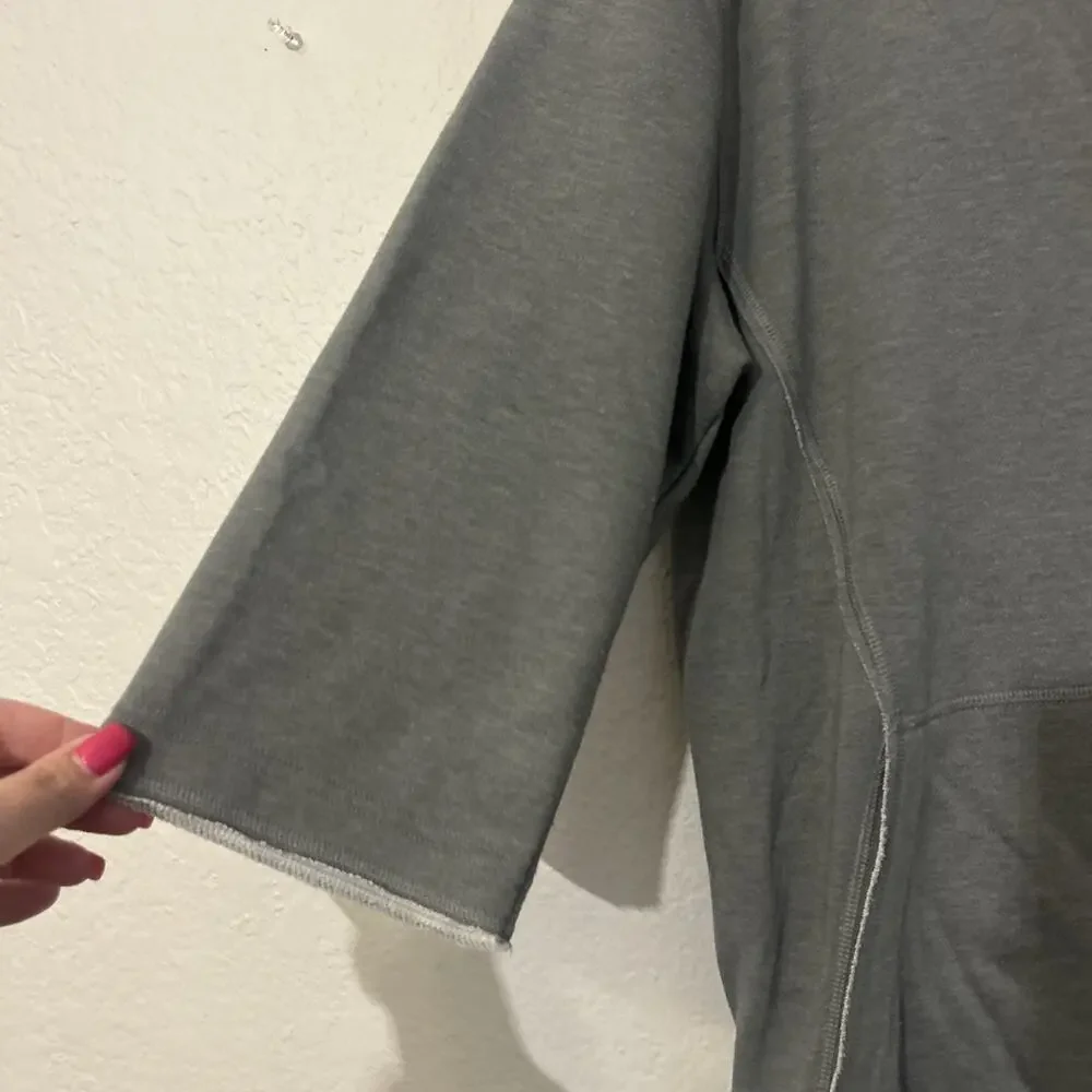 Nike BSBL Hoodie Dri-Fit Half Sleeve Gray Pullover Men Small Baseball Fitness